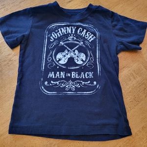 2T Johnny Cash Graphics Tee Black